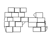 Line drawing of the interior of another leather hat